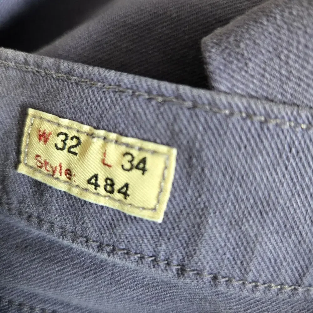 J Crew Men Slim Fit Garment Dyed Five Pocket Jean Blue Work Casual Office 32x34
